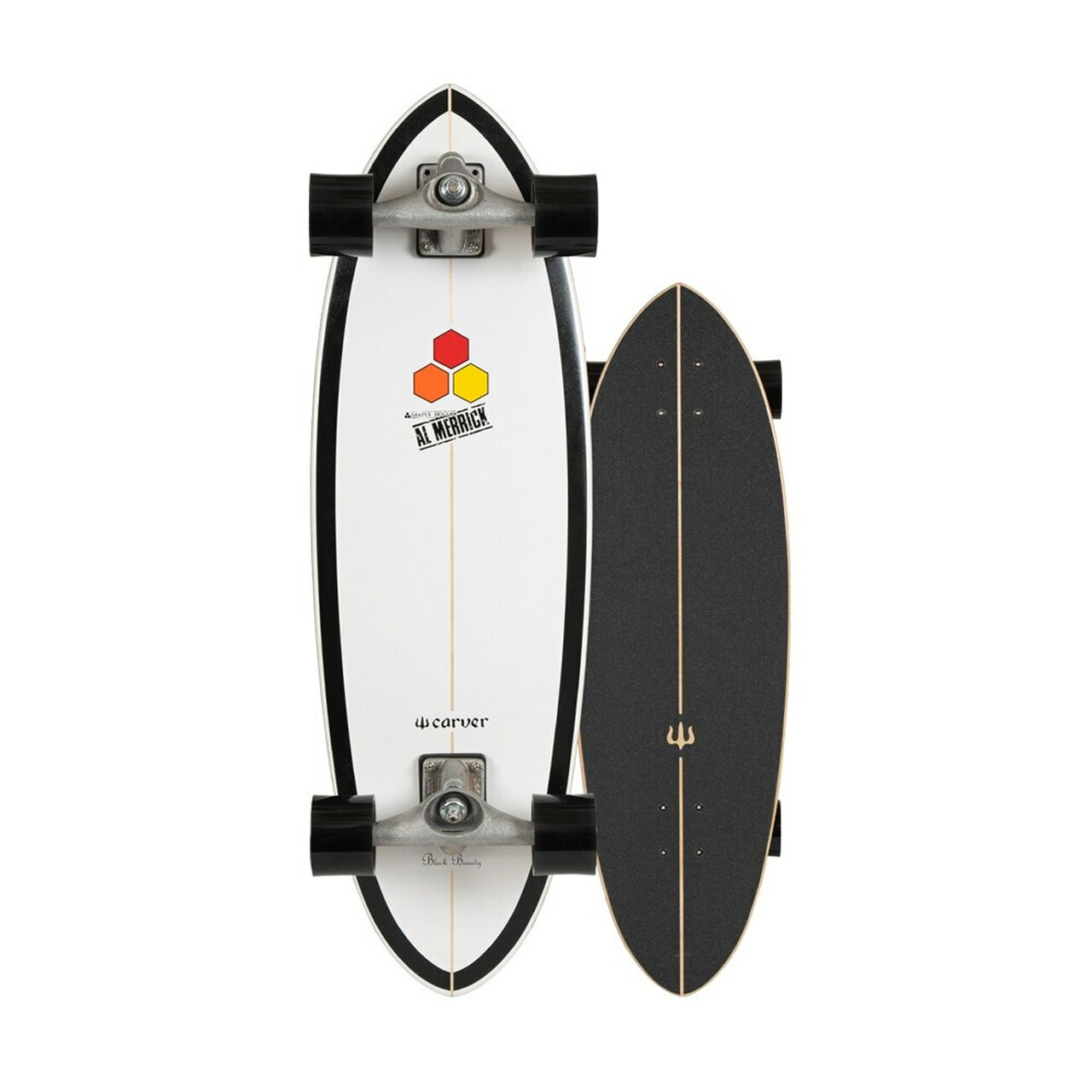 Carver x Channel Island Surfskate Komplettboard Black Beauty CX 31.75" (raw)