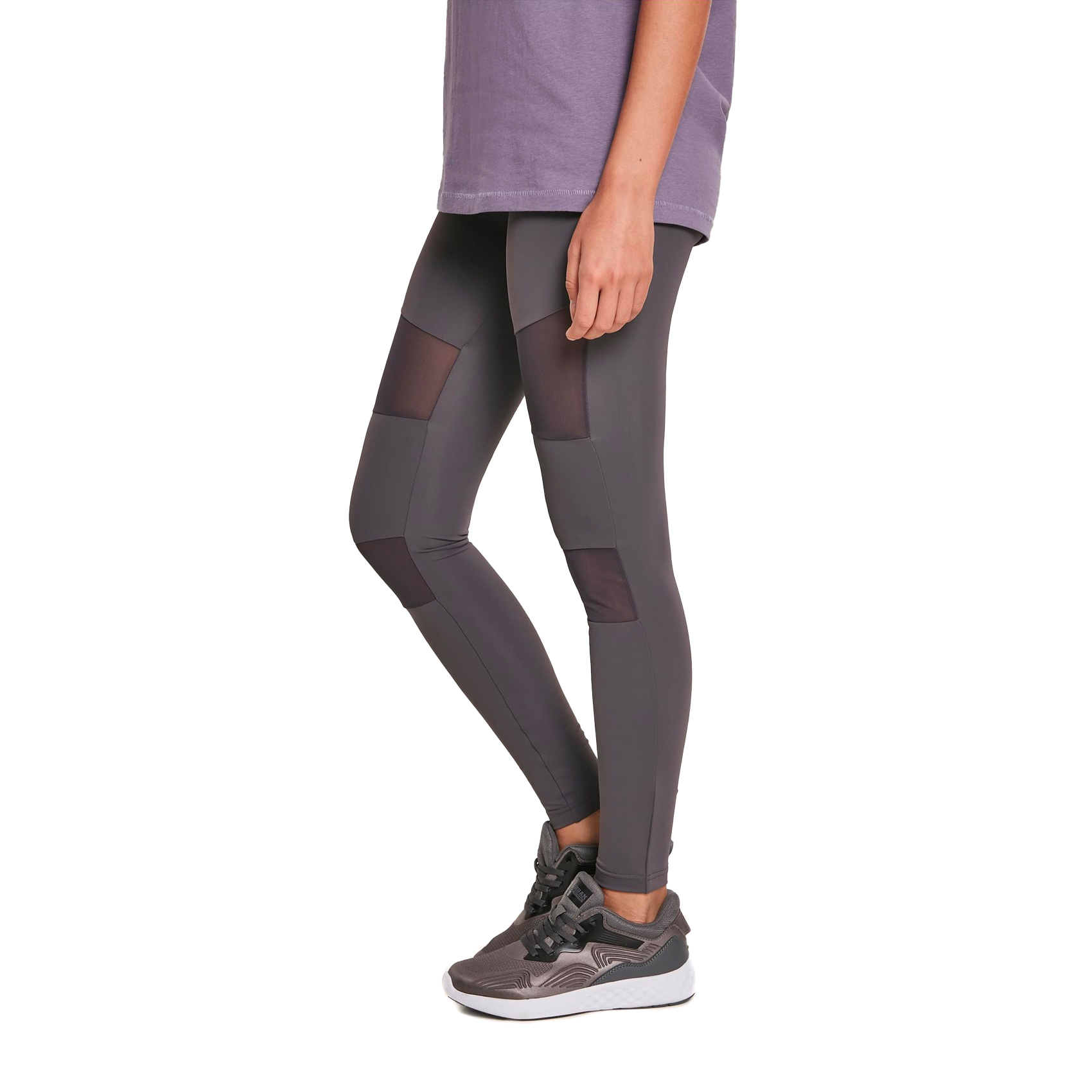 Urban Classics Leggings Ladies Tech | Mesh XS | 10015177 (dark grey)