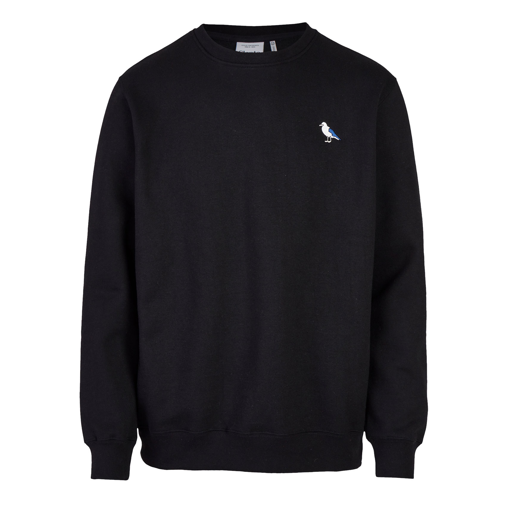 Cleptomanicx Sweatshirt Embro Gull (black)