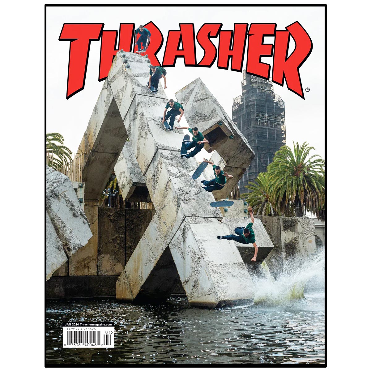 Thrasher Skateboard Magazine Issue #522 January 2024