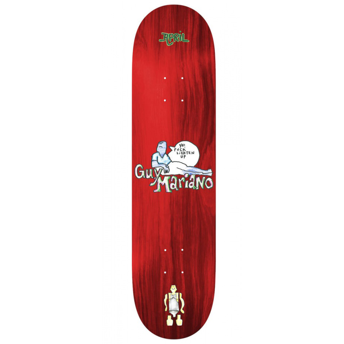 April Skateboard Deck Guy Mariano by Gonz 8.5" (red)