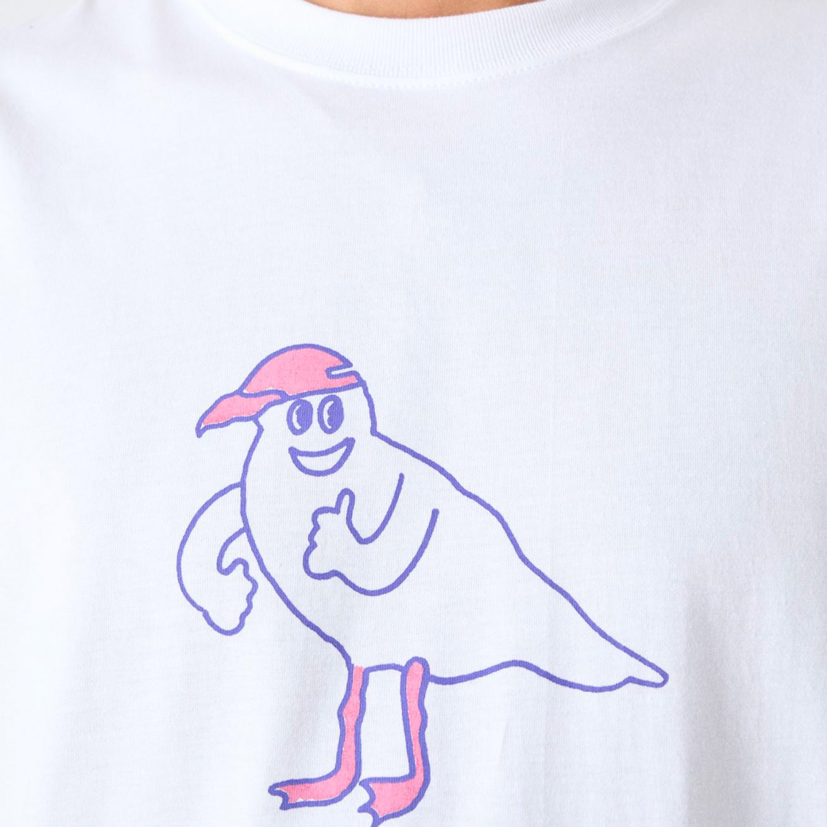 Cleptomanicx T-Shirt Gull Cap (white)