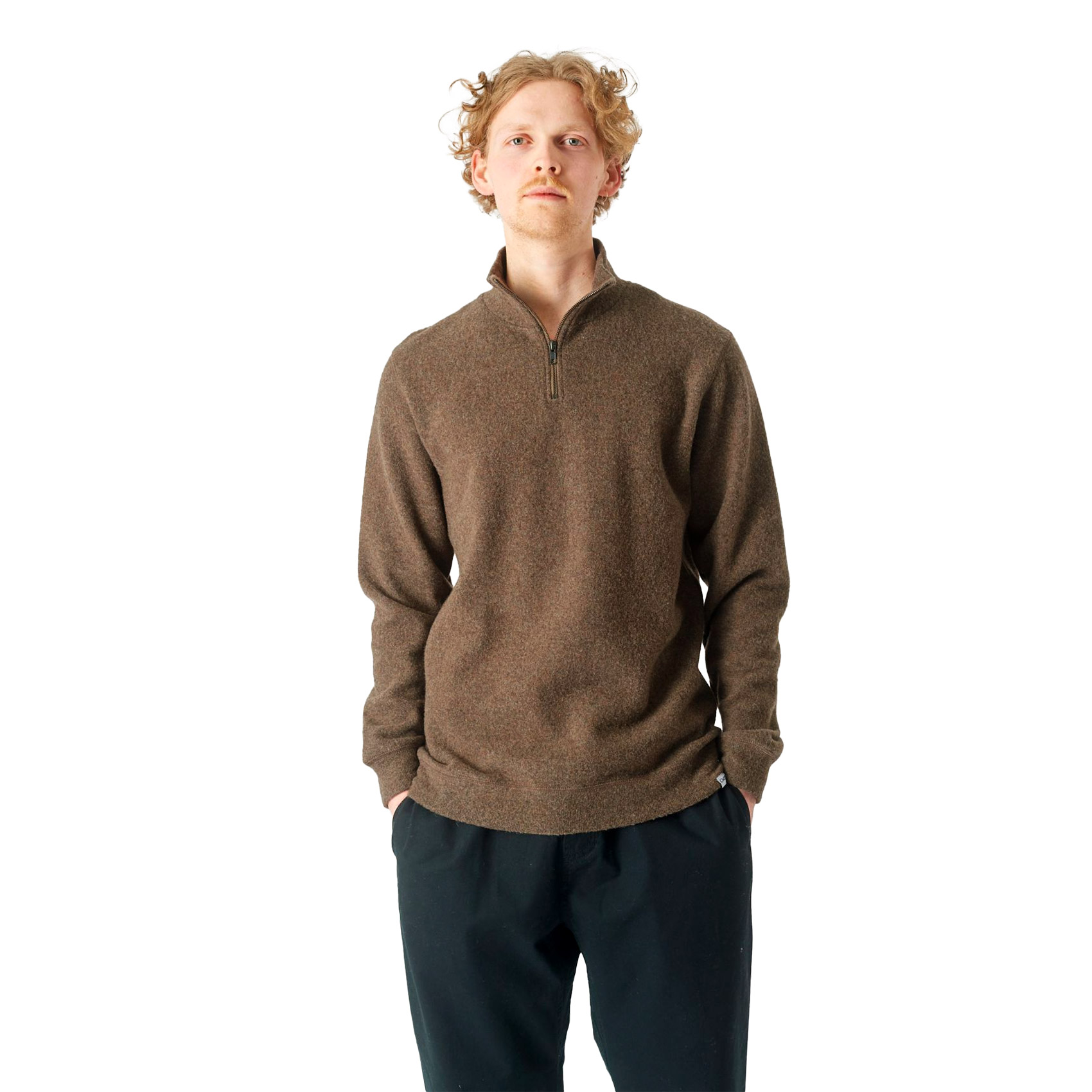 Cleptomanicx Half-Zip Sweater Noitch (elbmud)