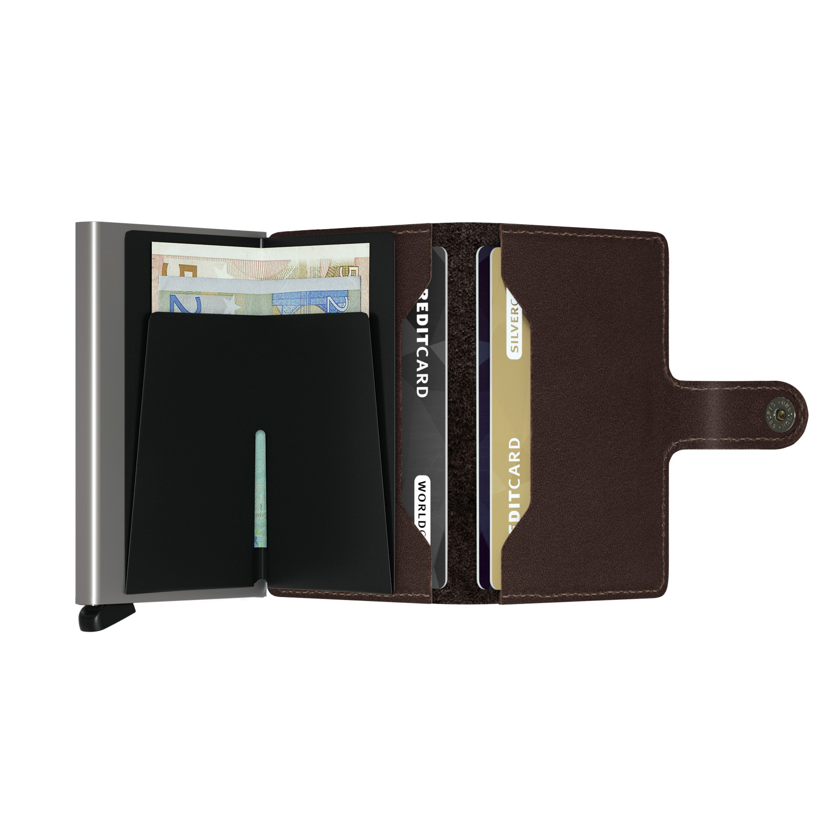 Secrid Geldbörse Miniwallet Original (dark brown)