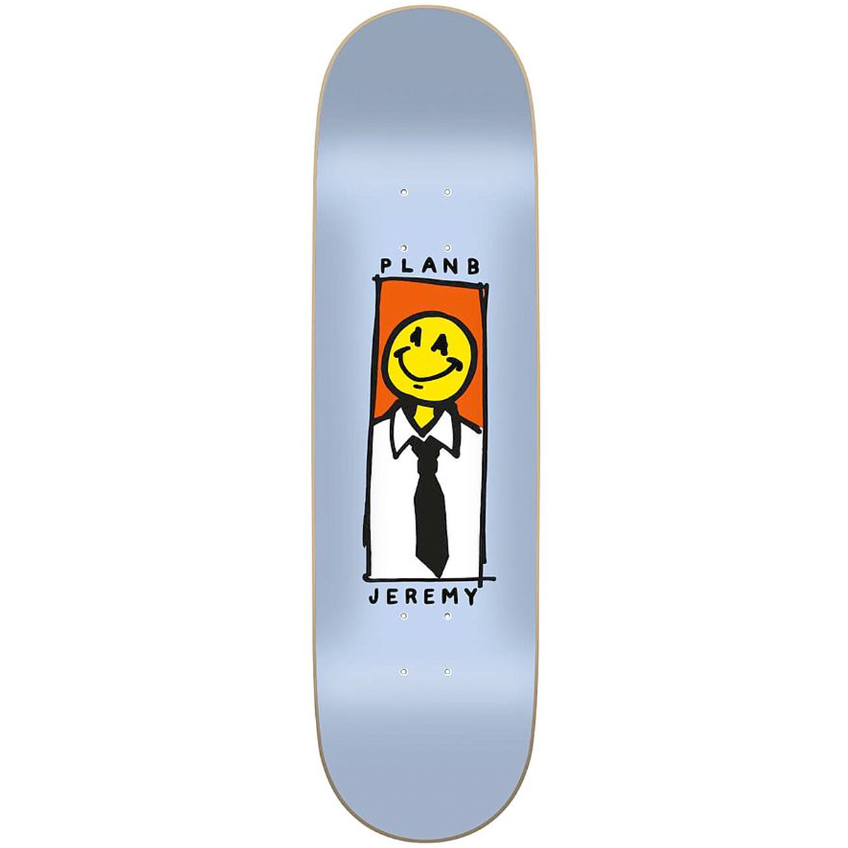 Plan B Skateboard Deck Smiley Face Wray 8.625"