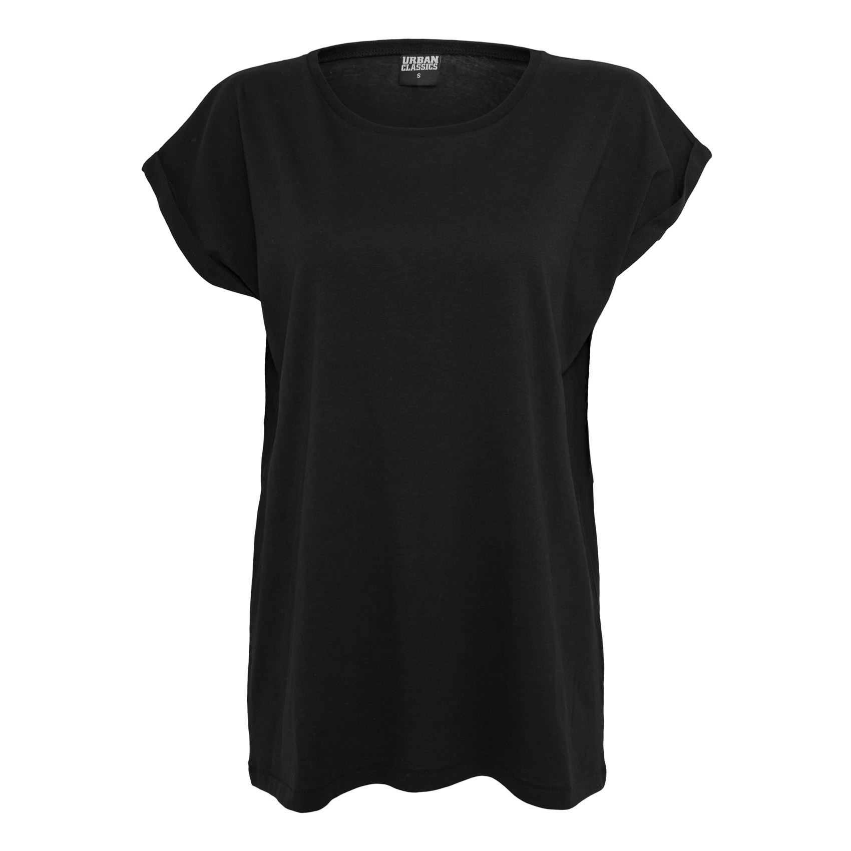 Urban Classics Damen T-Shirt Ladies Extended Shoulder Tee (black)