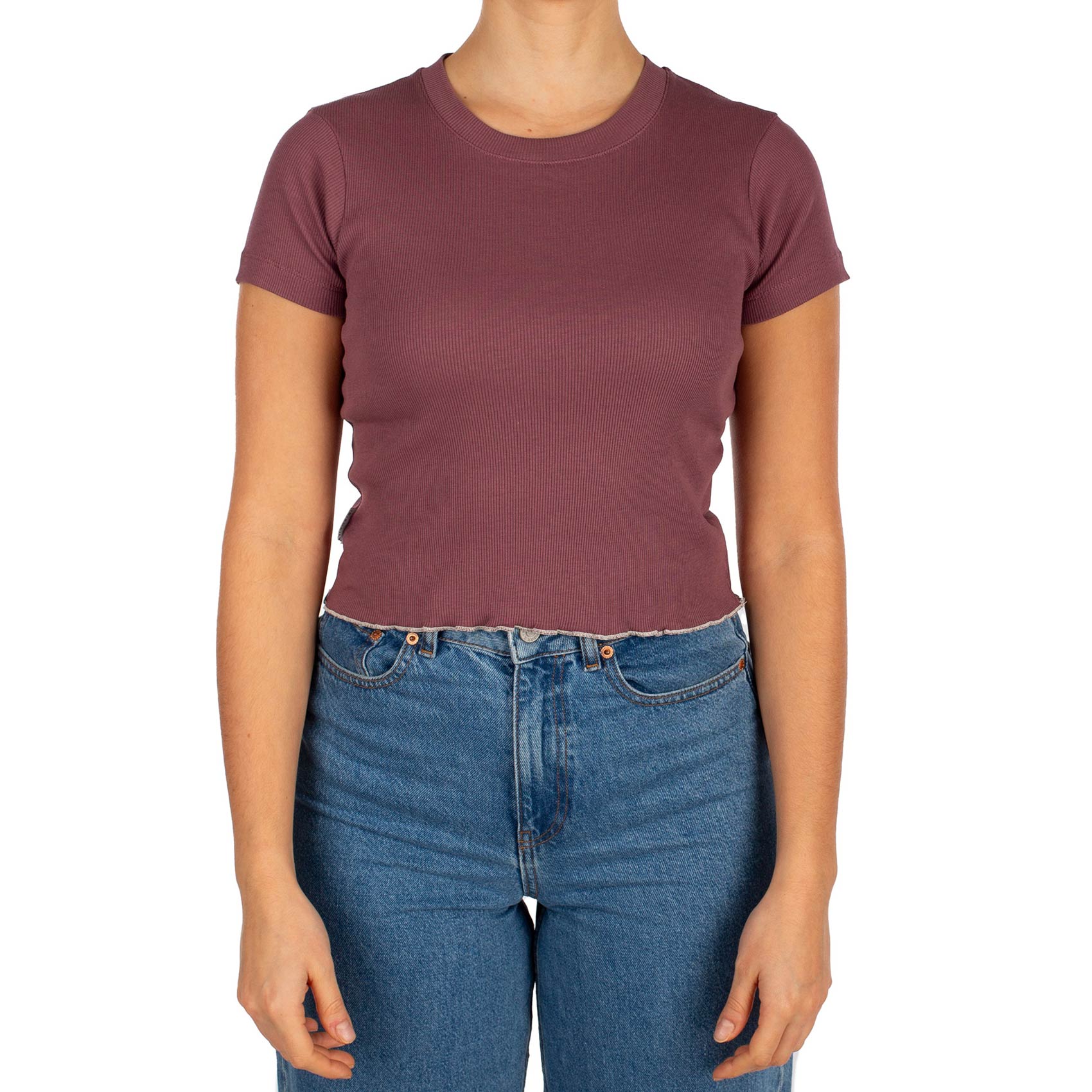 Iriedaily Damen T-Shirt Konti Uni (plum)