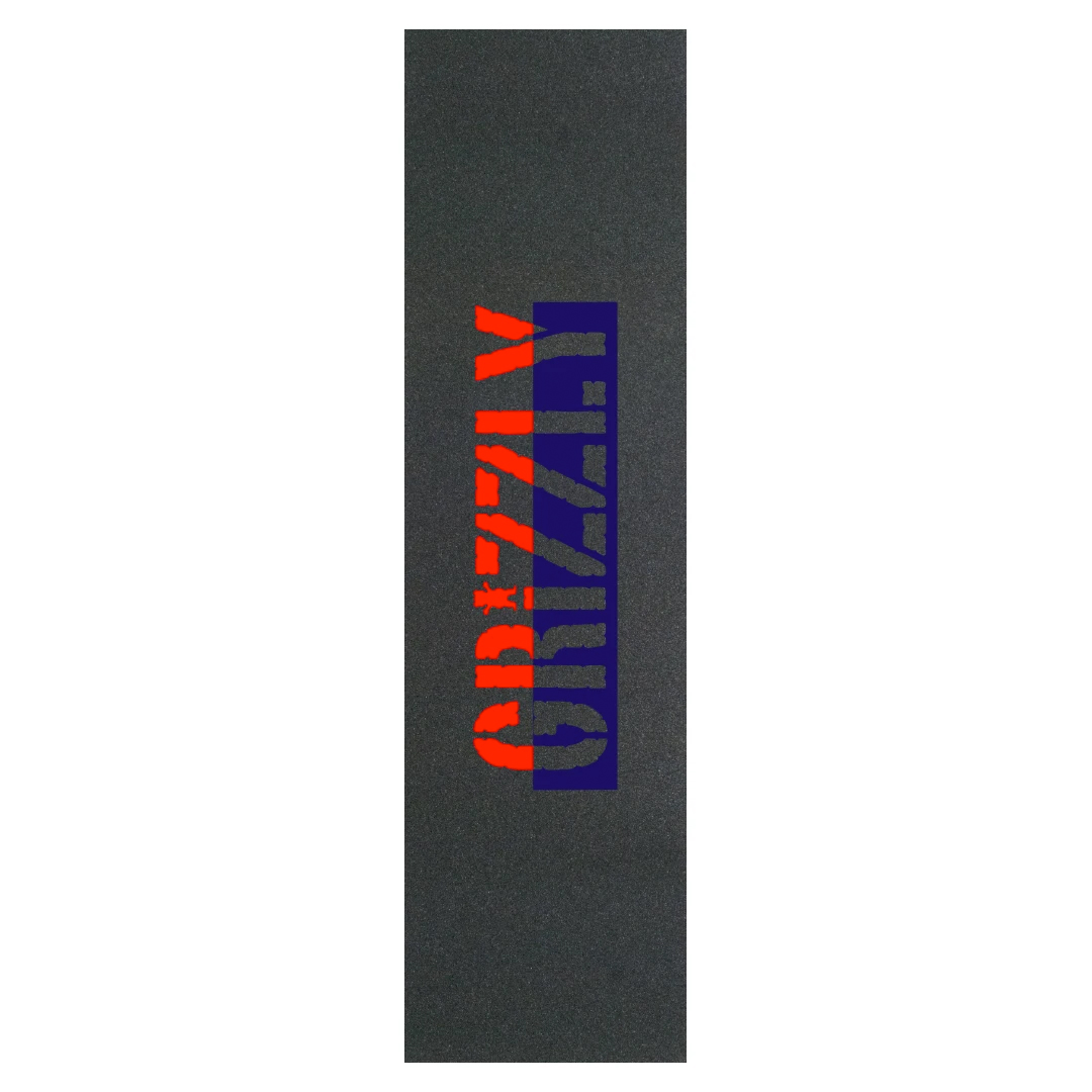 Grizzly Skateboard Griptape Two Faced (red)