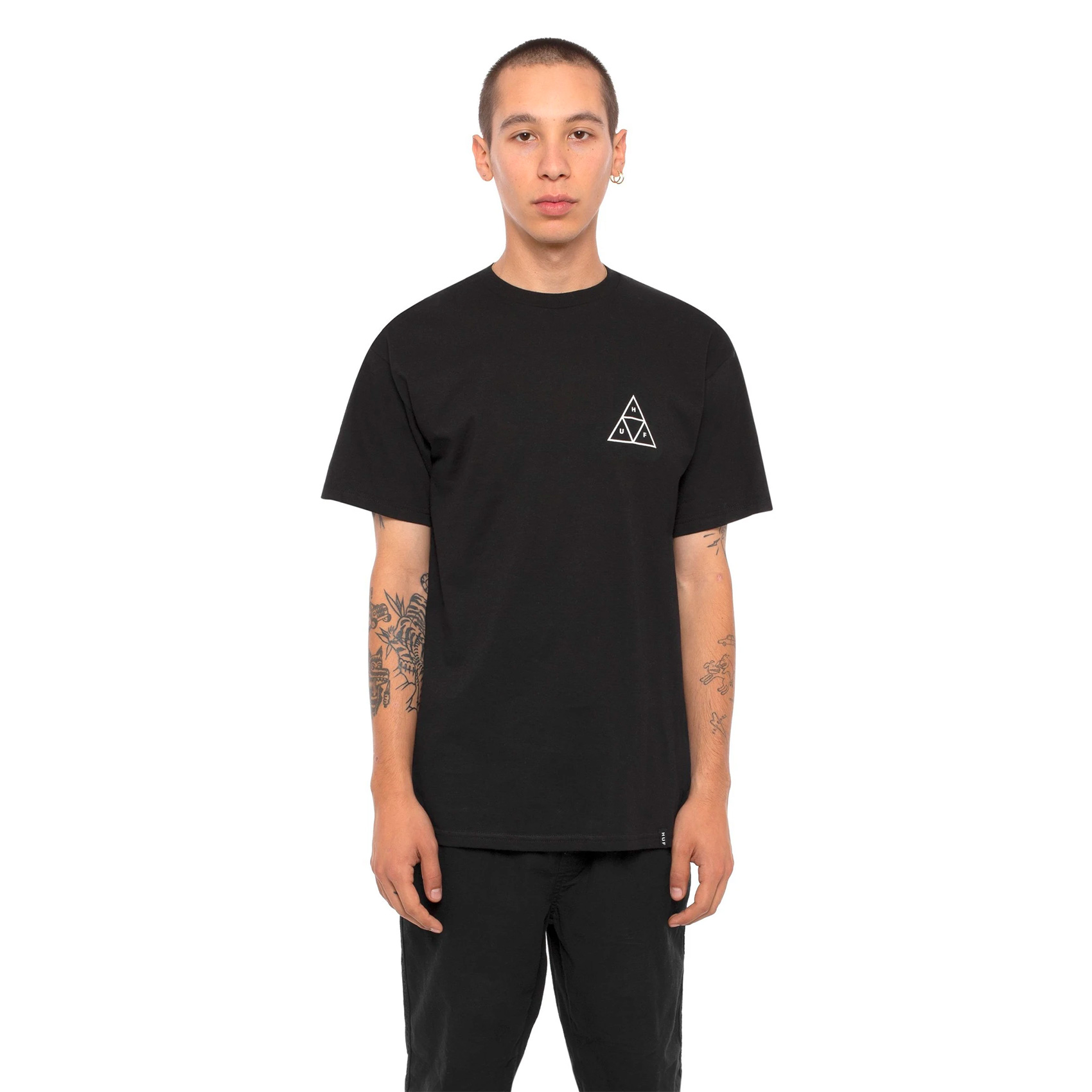 HUF T-Shirt Triple Triangle (black)