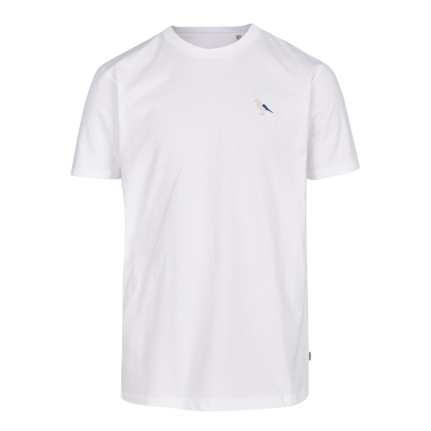 Cleptomanicx T-Shirt Embro Gull (white)
