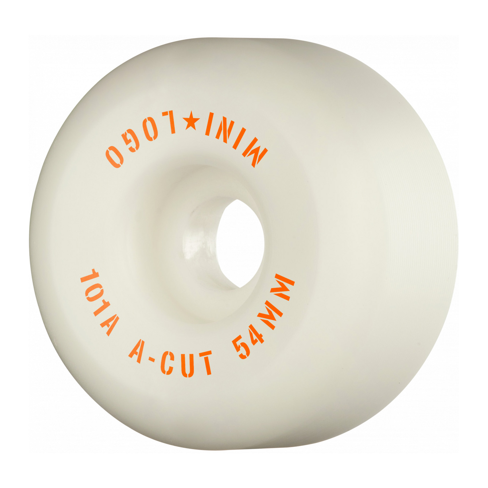 Mini Logo Skateboardrollen A-Cut #2 54mm 101A (white)