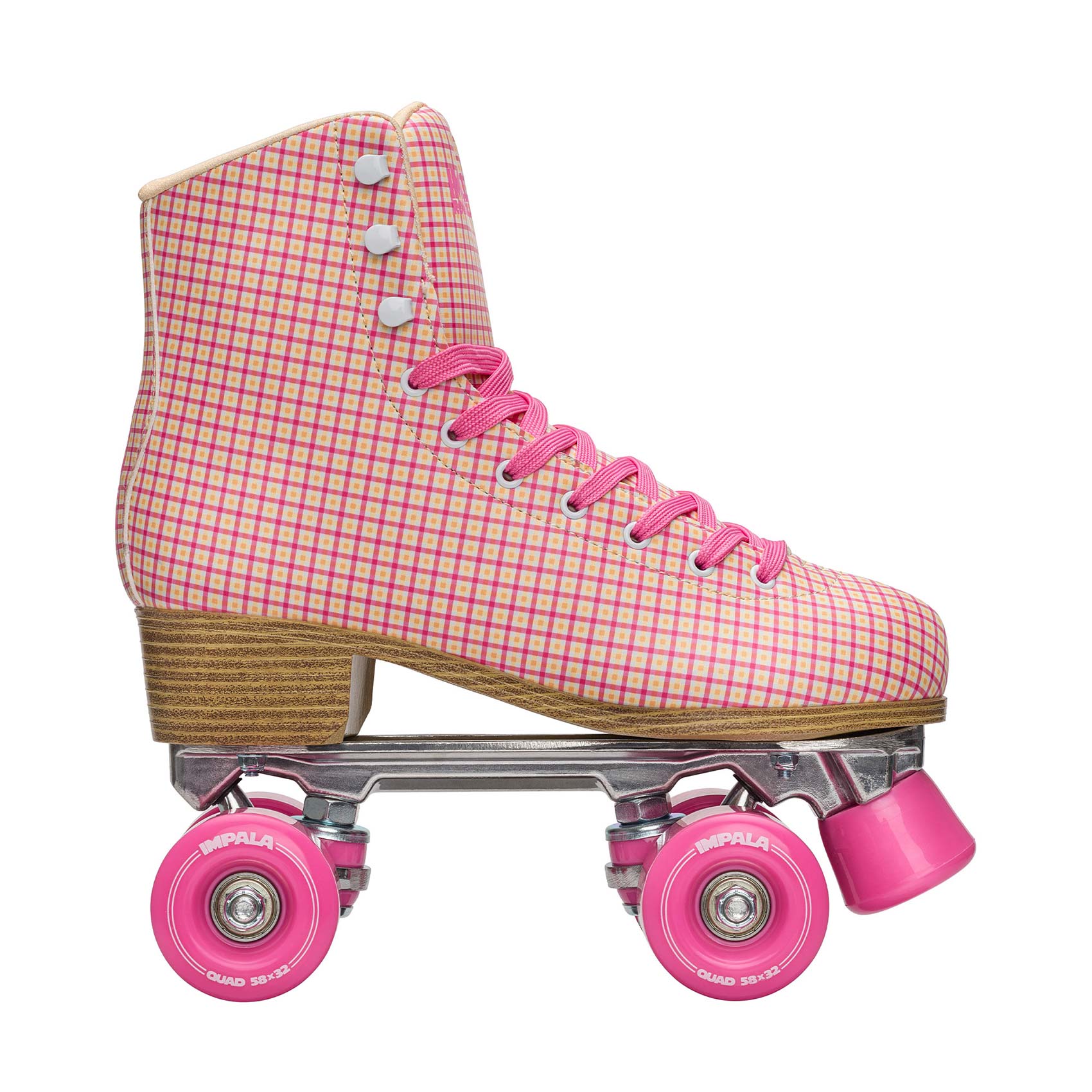Impala Sidewalk Skates Rollerskates Quad (pink tartan)