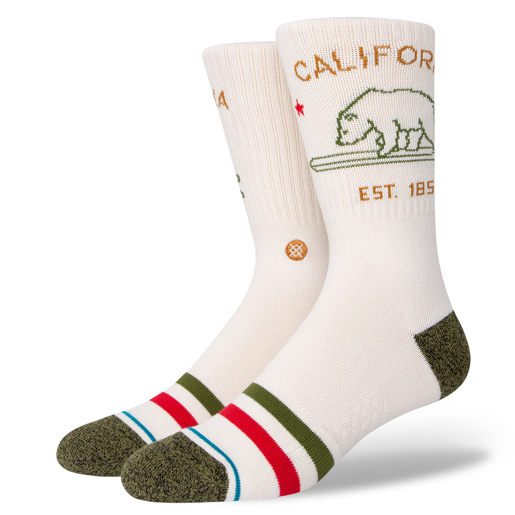 Stance Socken California Republic 2 (off white)