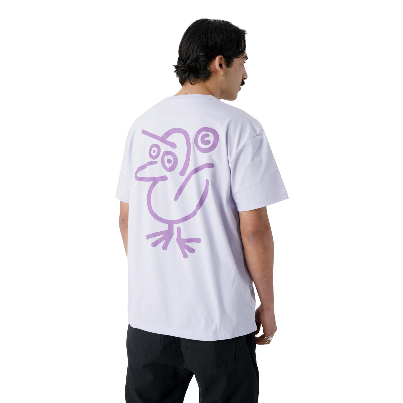 Cleptomanicx T-Shirt Sketch Gull (lavender)