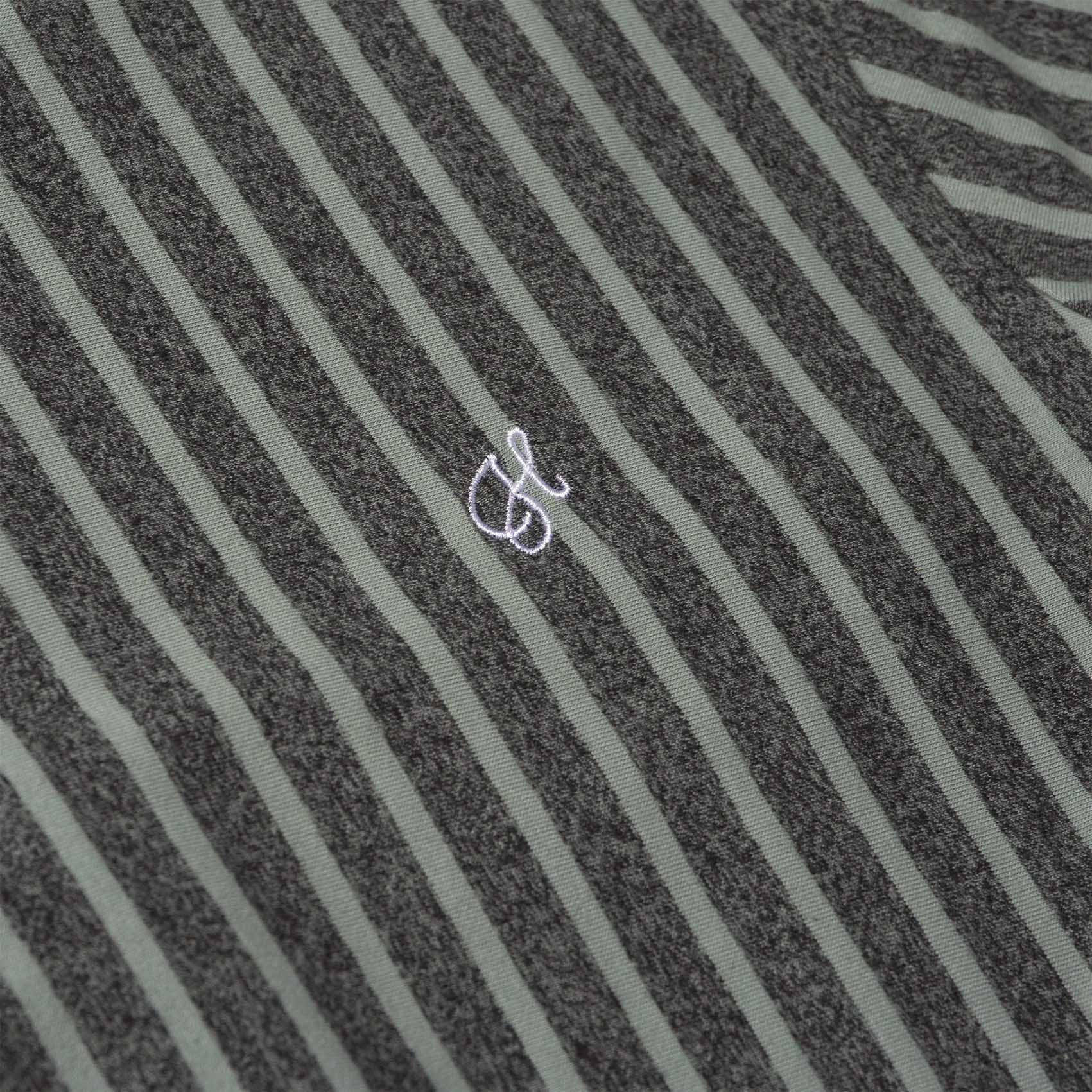 HUF T-Shirt Overdyed Vert Stripe (harbor grey)