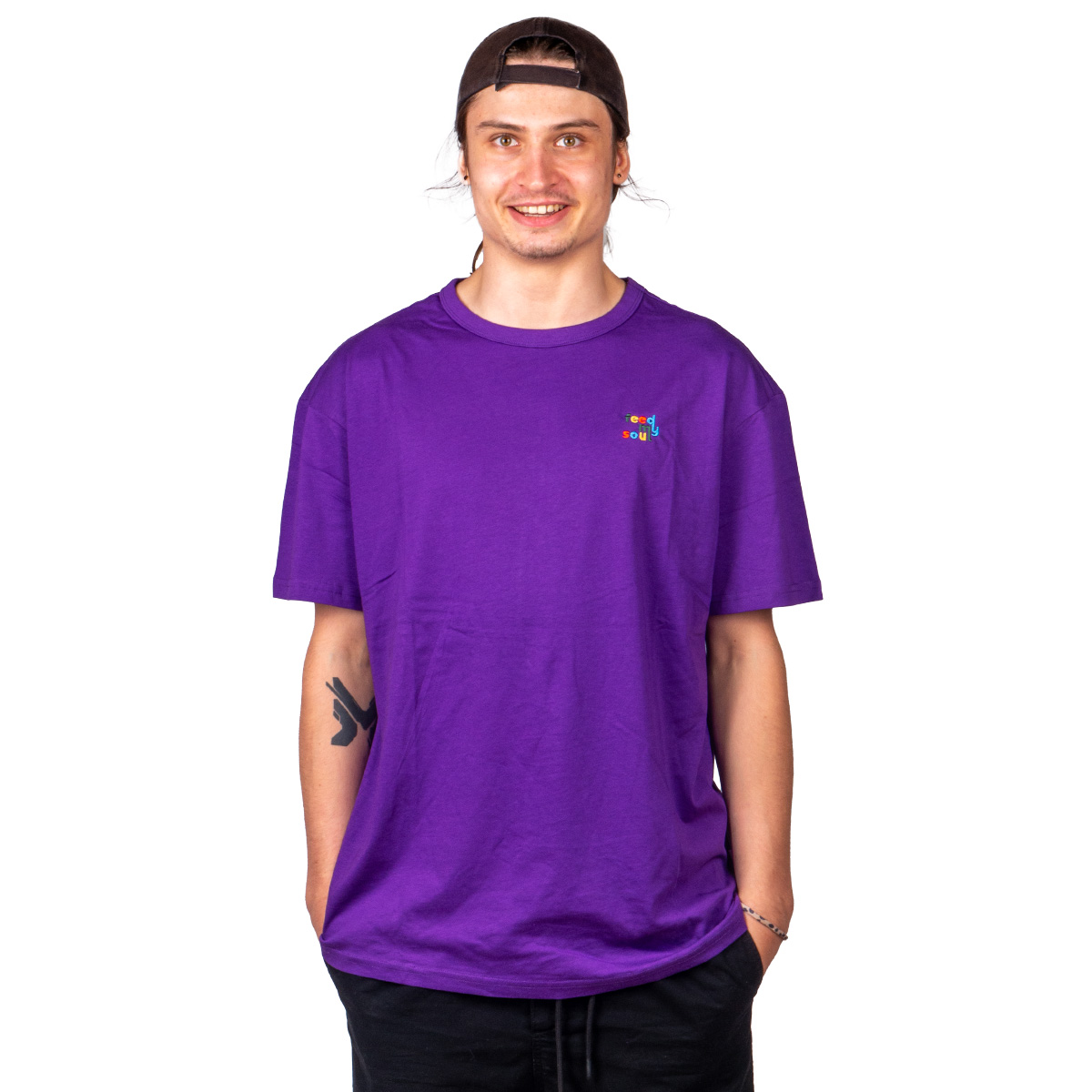 Feedmysoul T-Shirt Colour Emb (purple)