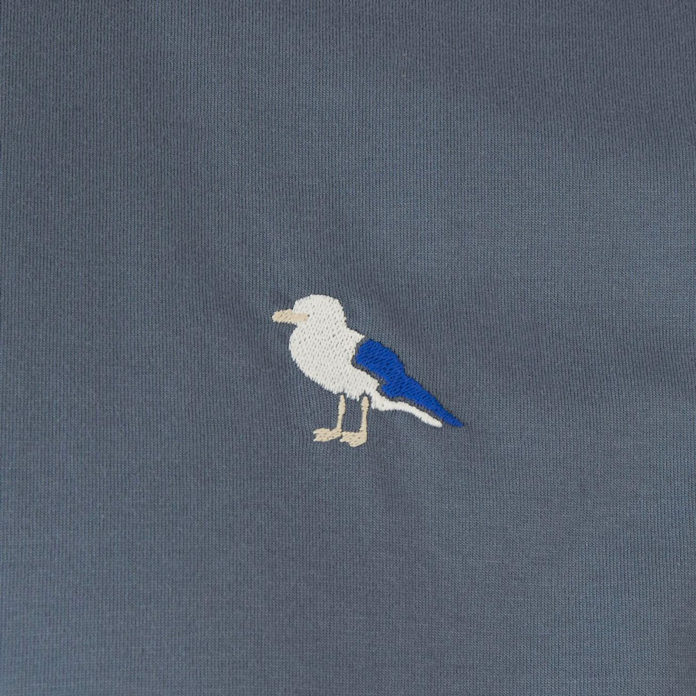 Cleptomanicx T-Shirt Embro Gull (blue mirage)
