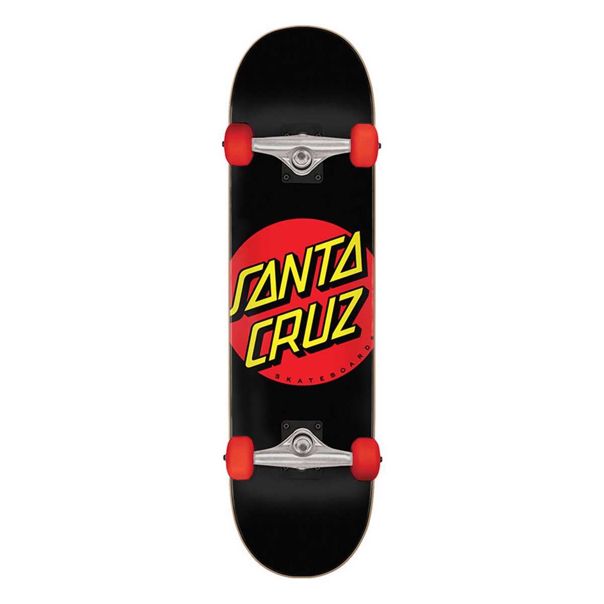 Santa Cruz Kinderskateboard Komplettboard Classic Dot 7.25" (black)