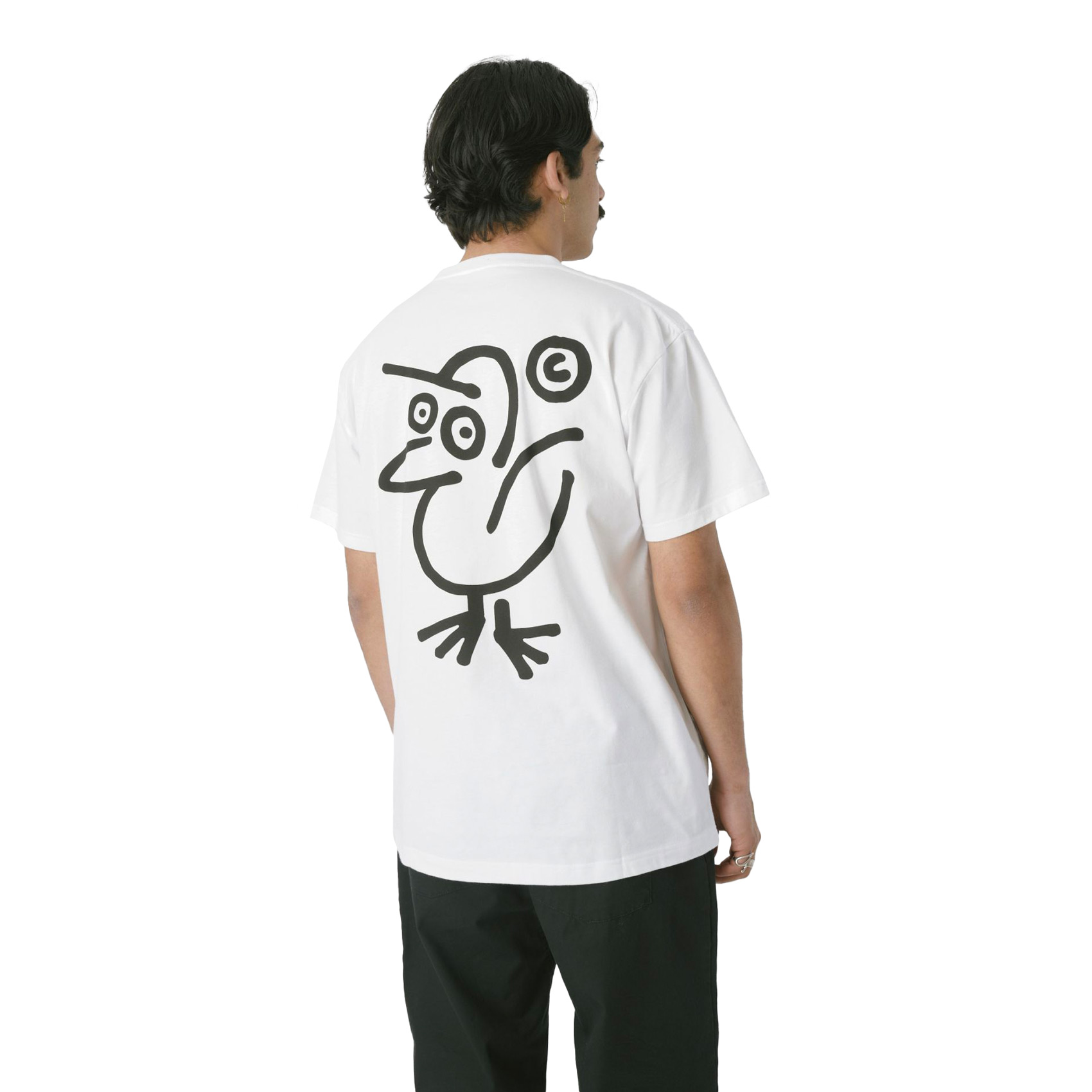Cleptomanicx T-Shirt Sketch Gull (white)