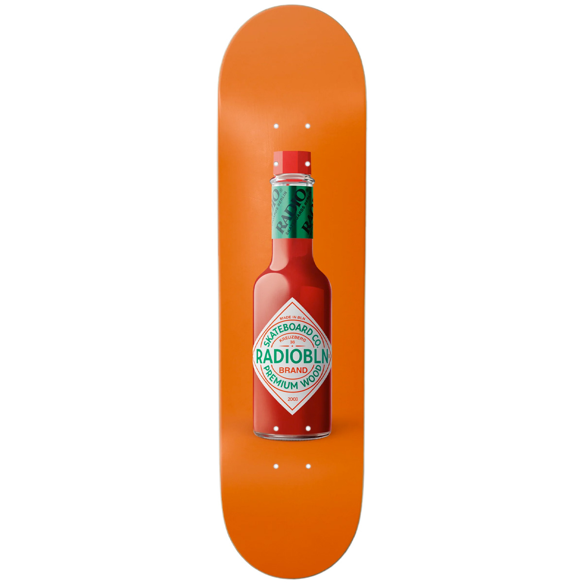 Radio Skateboards Deck Hot Sauce 8.375"