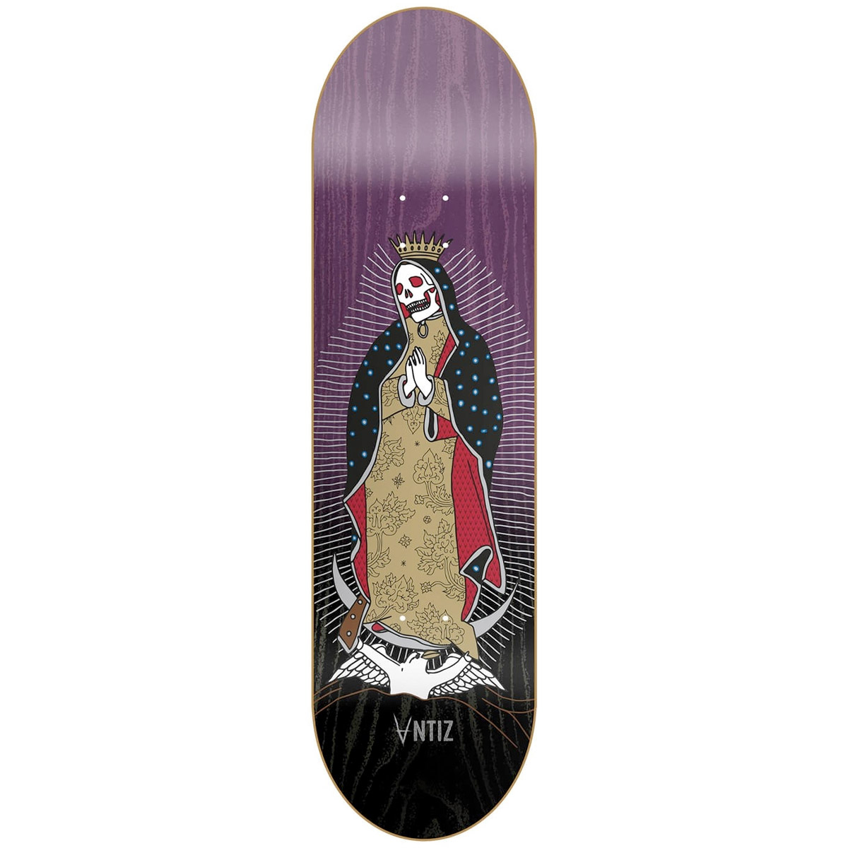 Antiz Skateboard Deck Maria 8.5" (purple black)