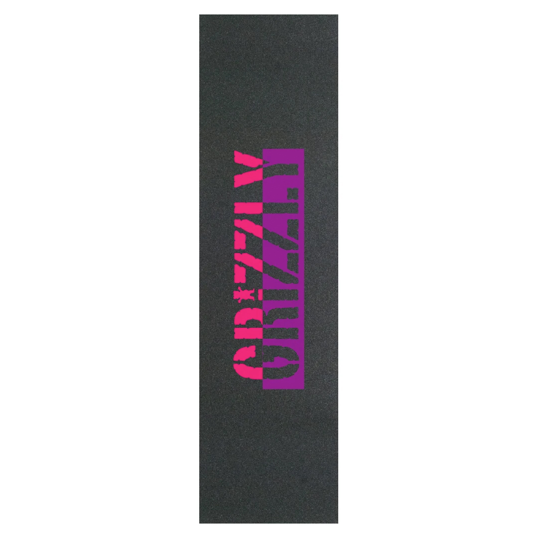 Grizzly Skateboard Griptape Two Faced (pink)