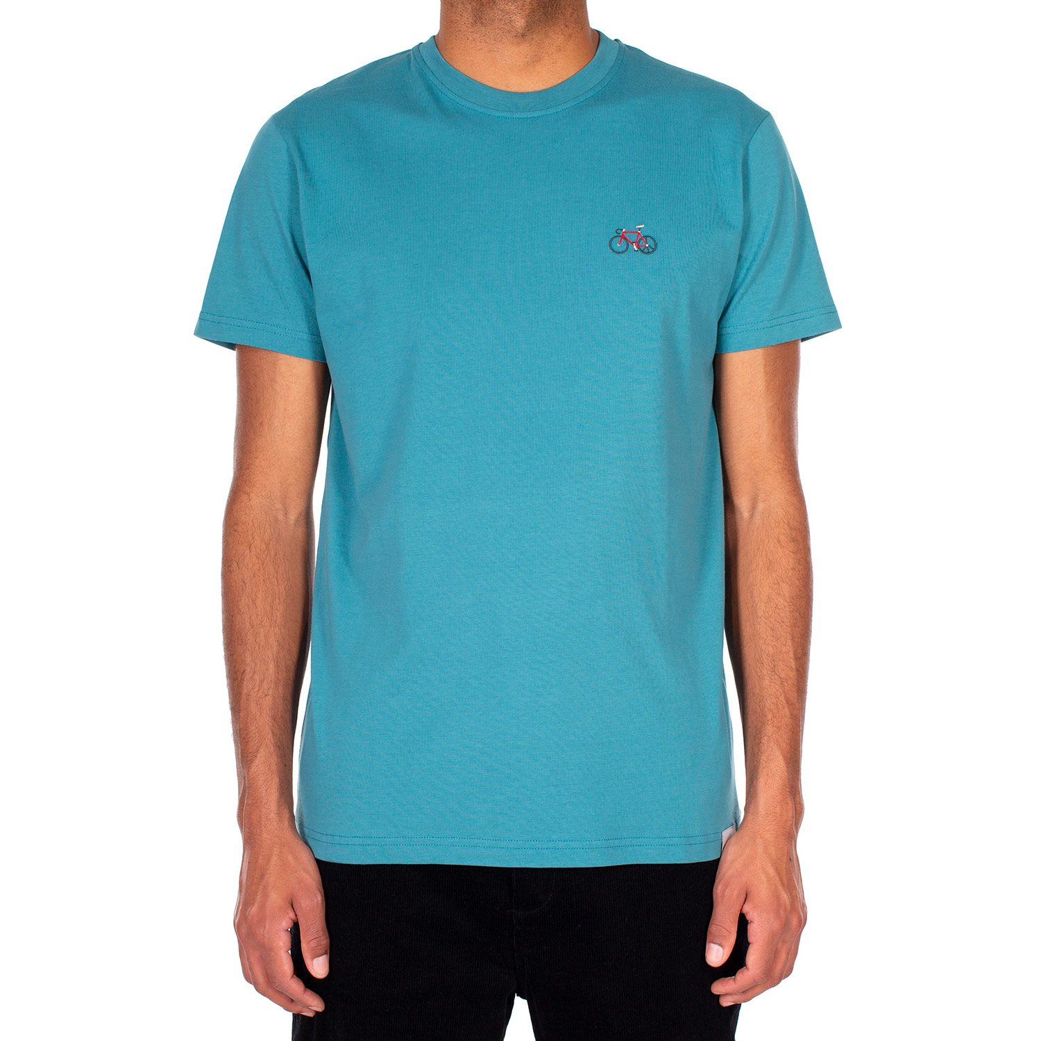 Iriedaily T-Shirt Peaceride Emb (blue beryl)