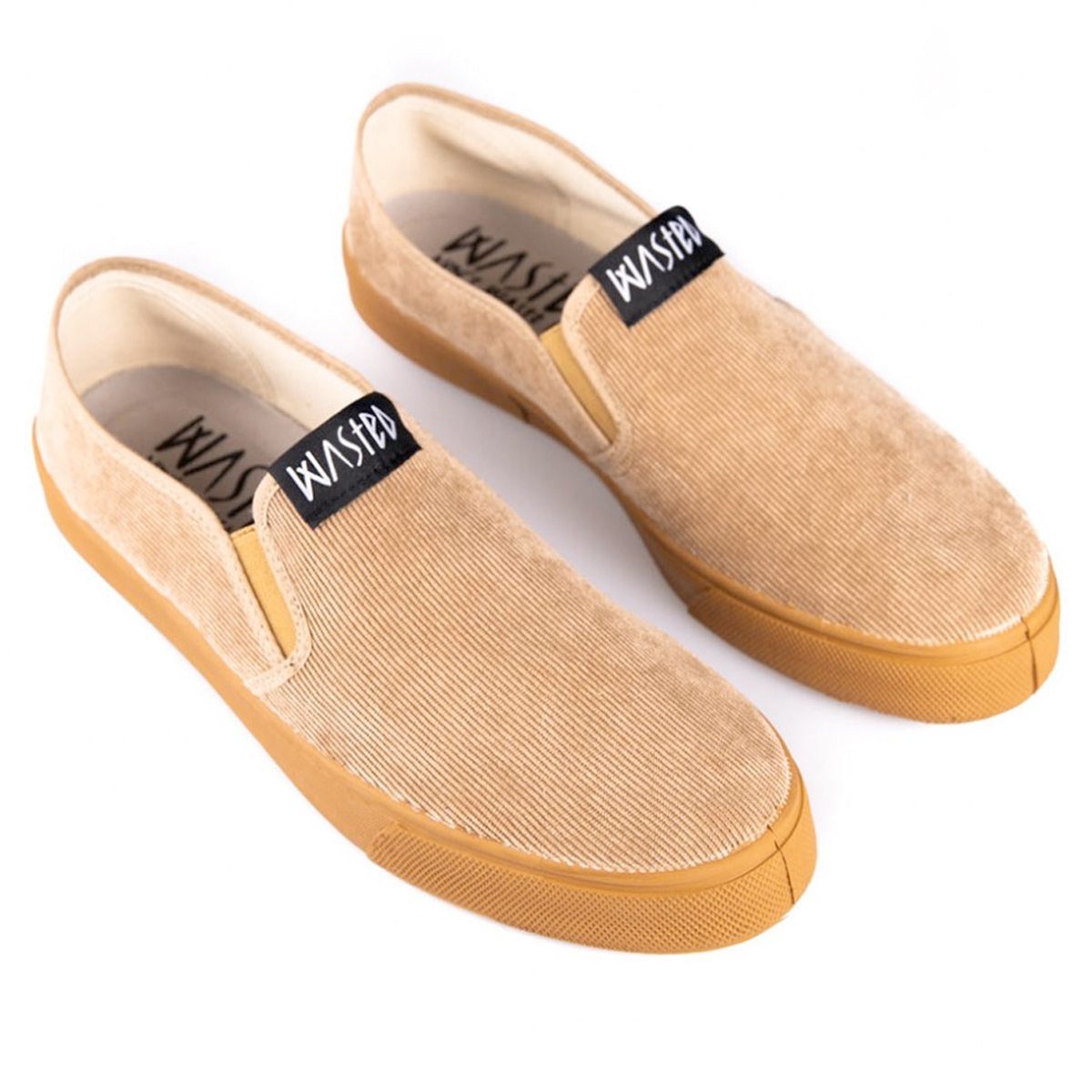 Wasted Schuhe Sliptight (cord brown gum)
