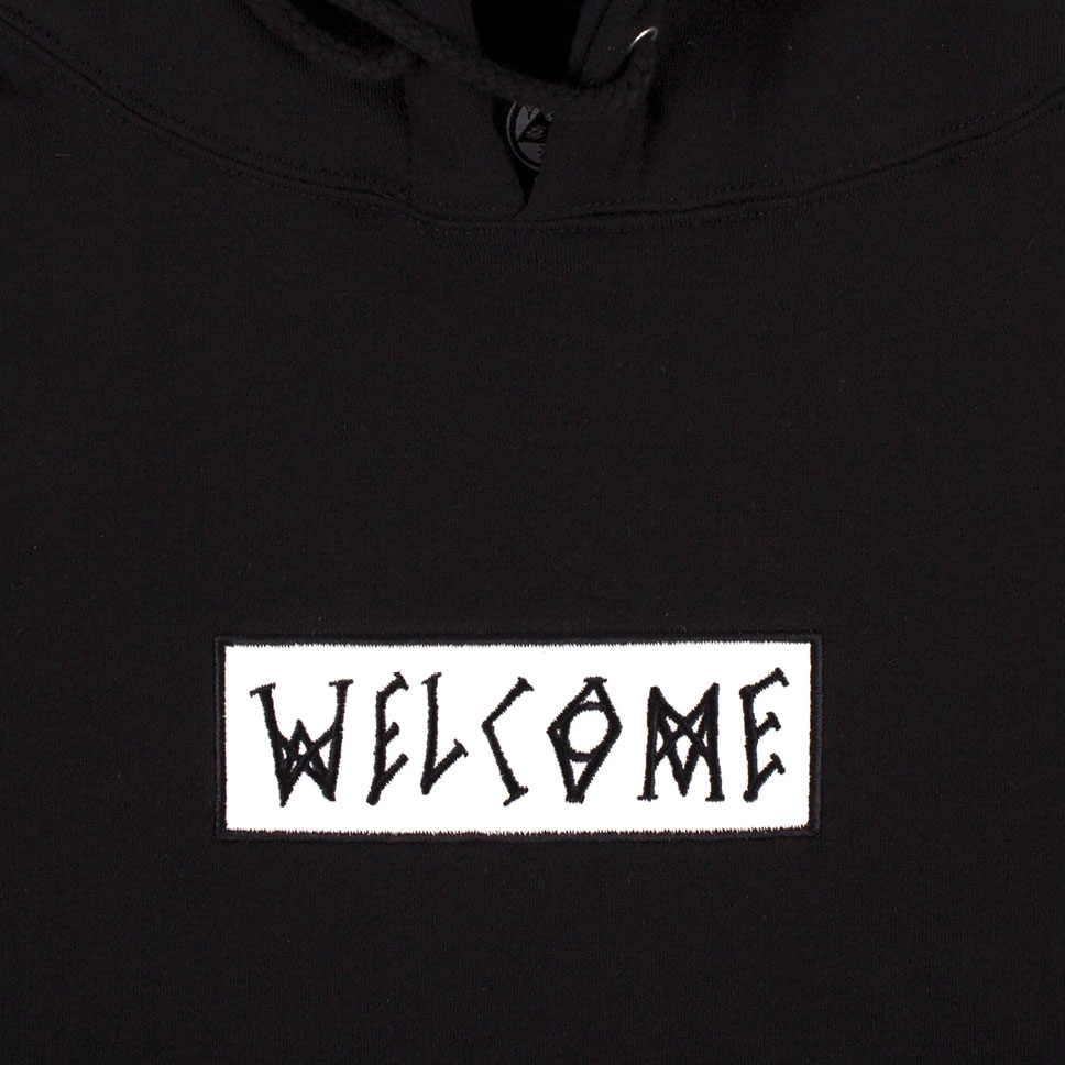 Welcome Hoody Scrawl Embroidered (black)