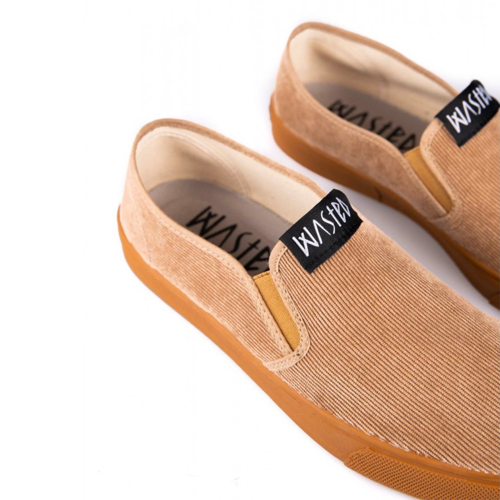 Wasted Schuhe Sliptight (cord brown gum)