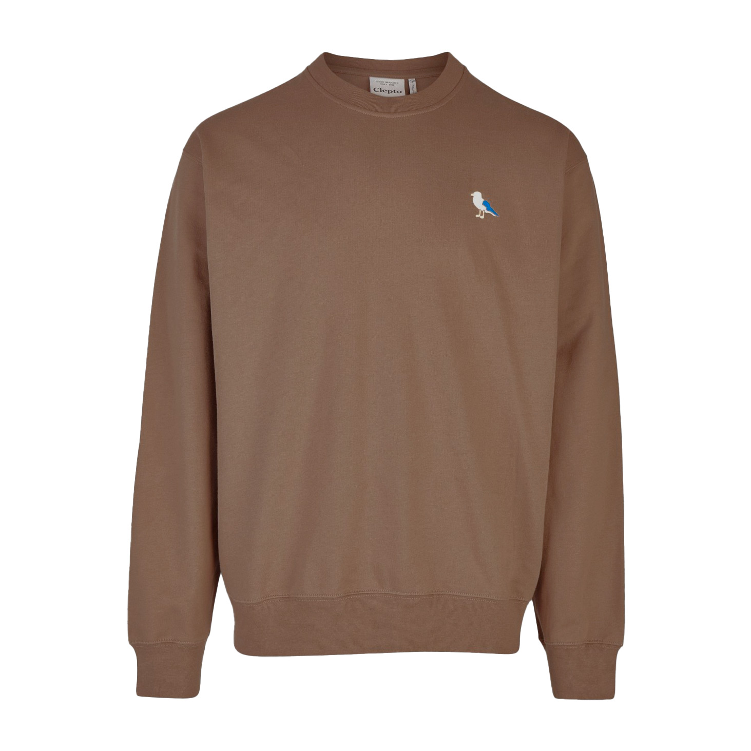 Cleptomanicx Sweatshirt Embro Gull (deep taupe)