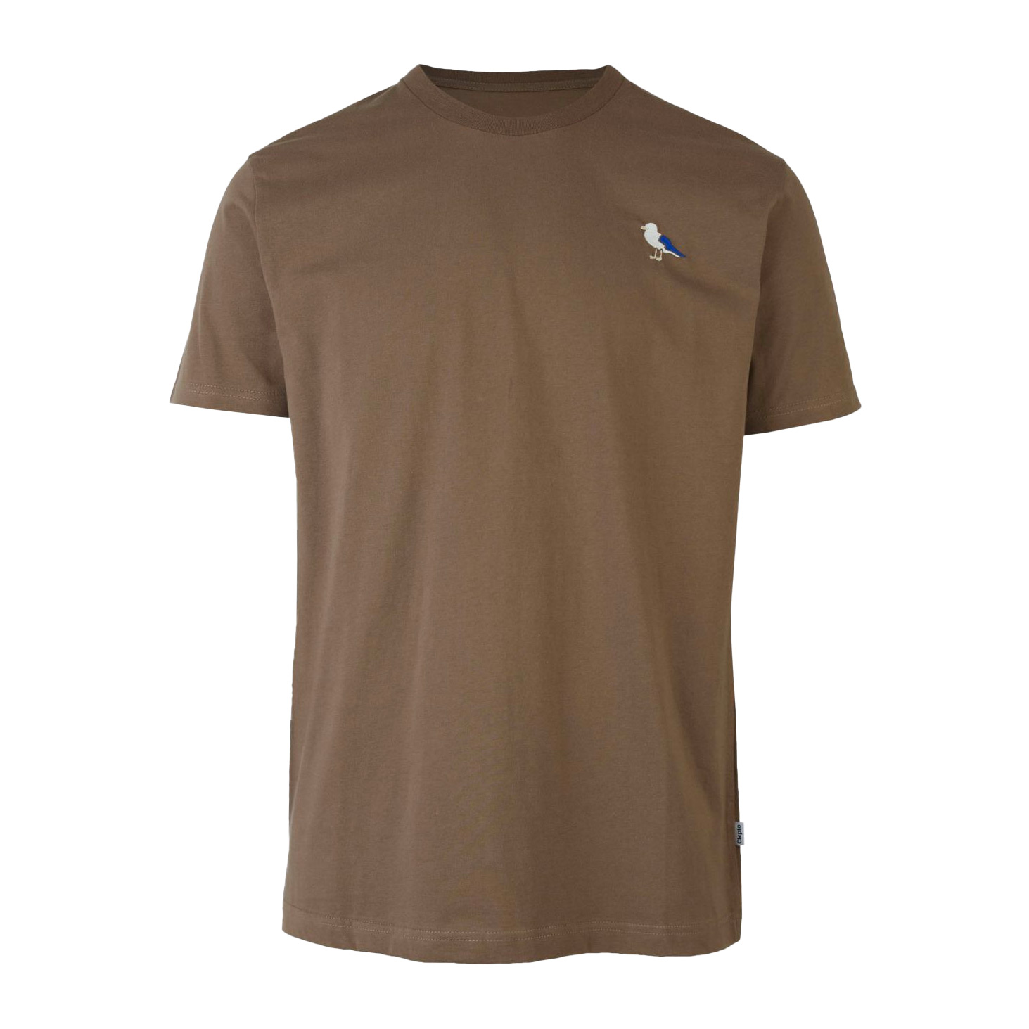 Cleptomanicx T-Shirt Embro Gull (deep taupe)