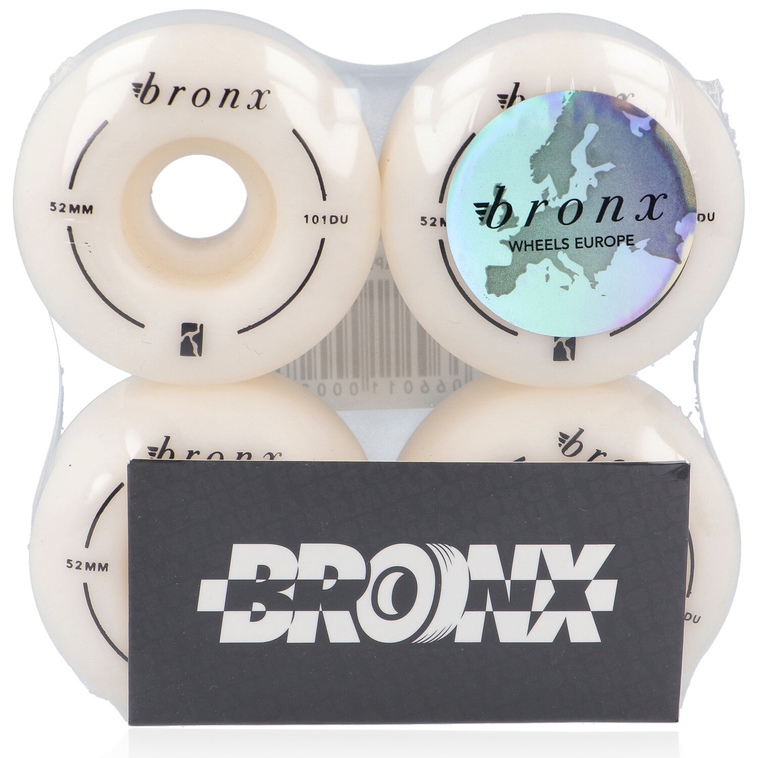 Bronx x Poetic Collective Skateboardrollen Round Shape 52mm 101A (white)