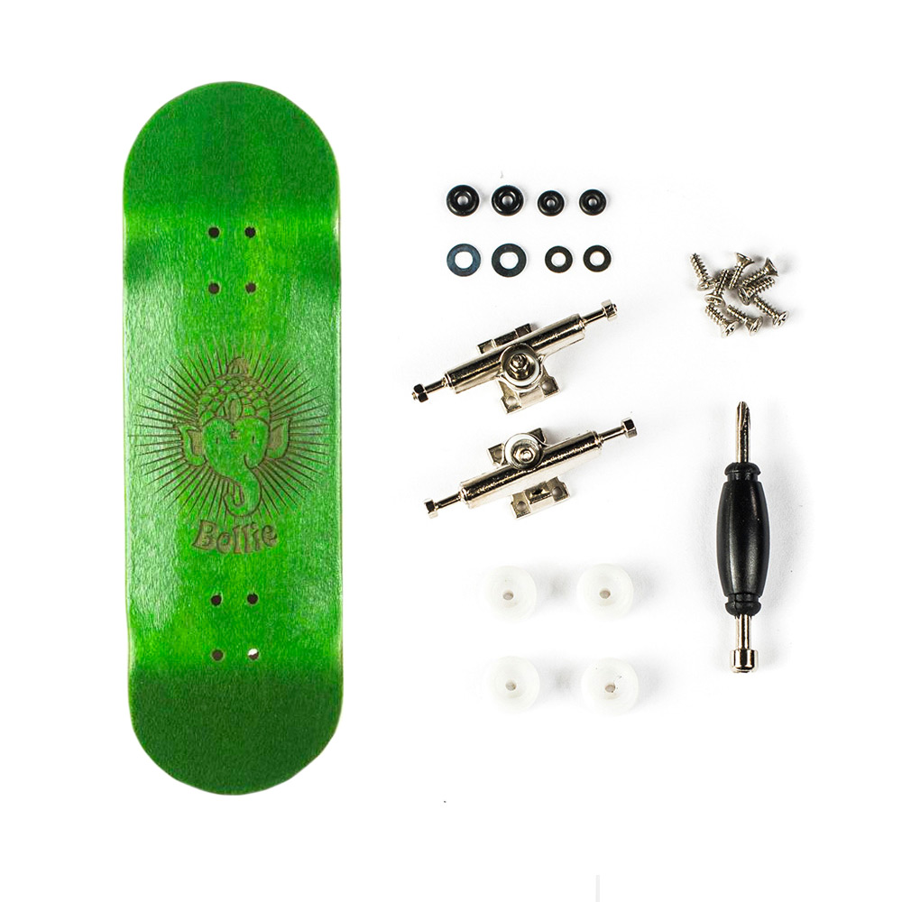 Bollie Fingerboard Komplettboard Mini Logo Set (green)