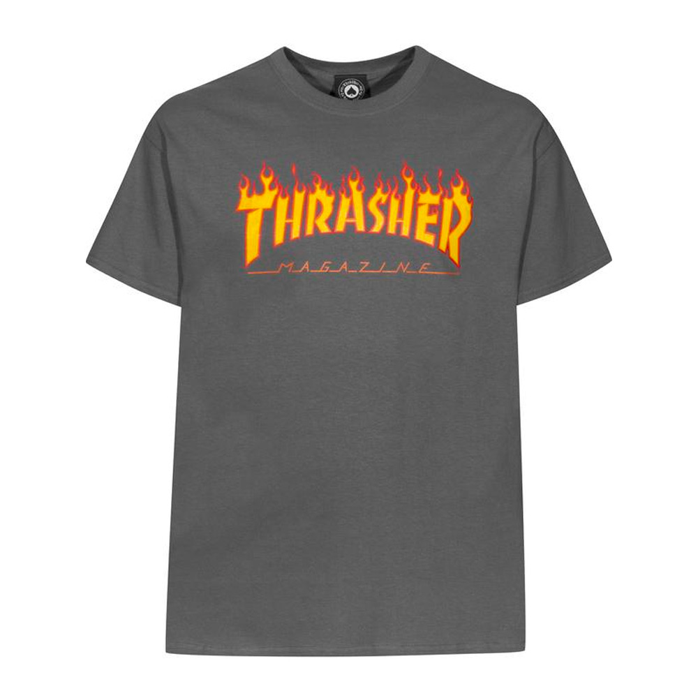 Thrasher T-Shirt Flame (charcoal)