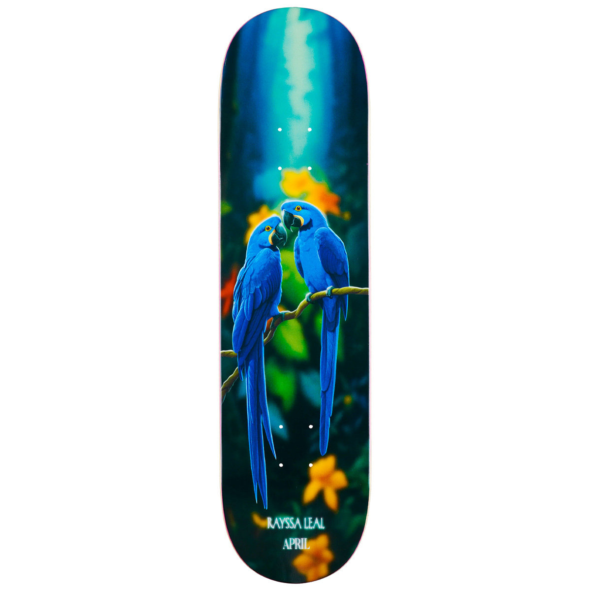 April Skateboard Deck Rayssa Leal 8.25" (blue macow)