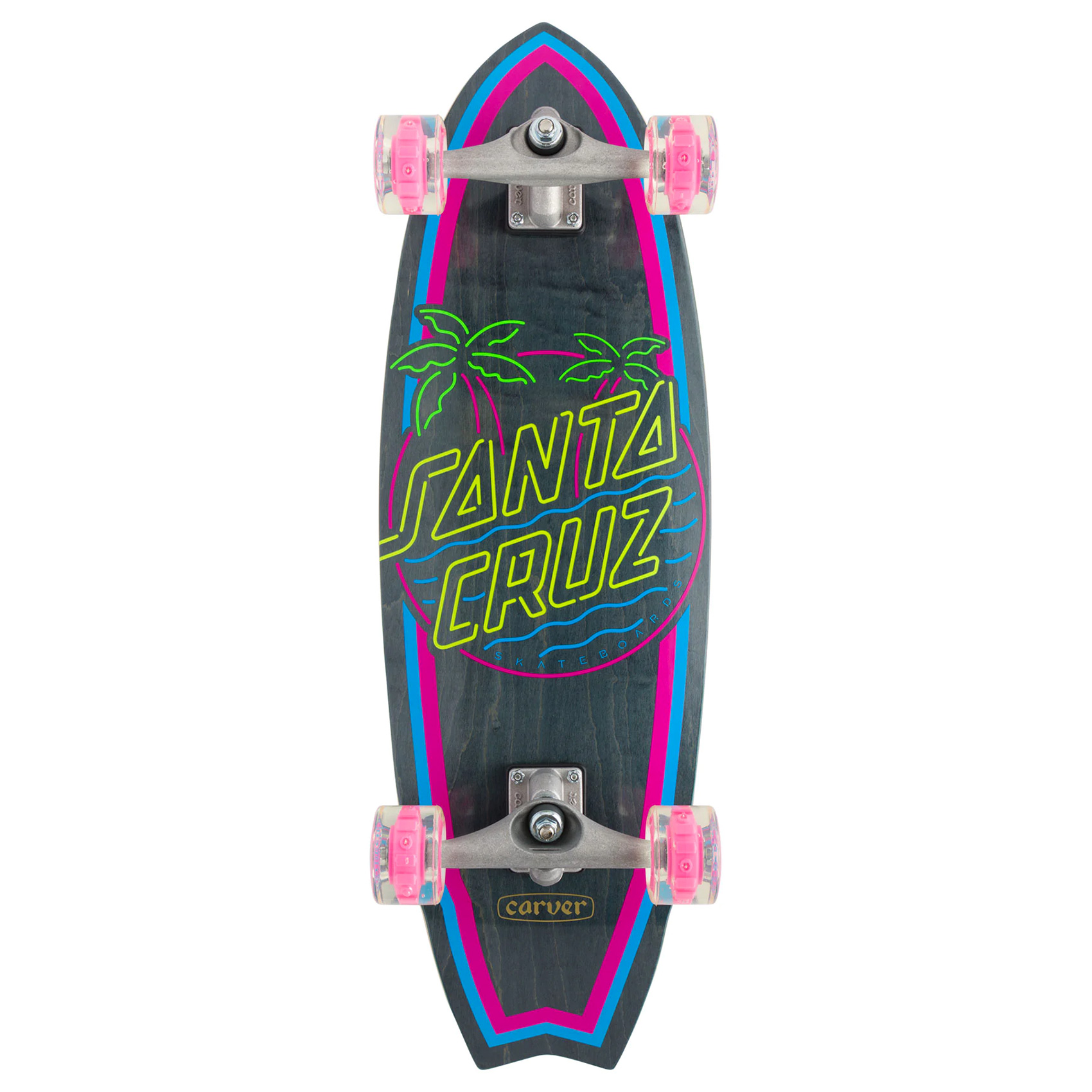 Santa Cruz x Carver Surfskate Komplettboard Glow Dot Shark 31.52"
