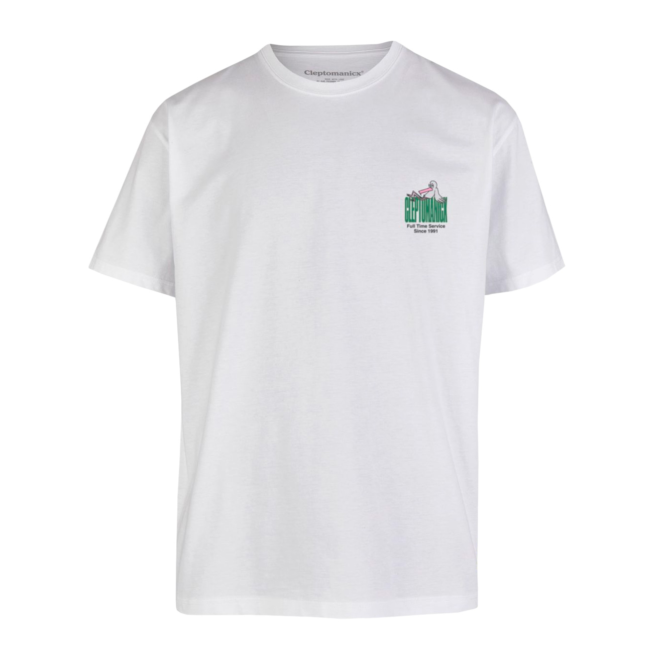 Cleptomanicx T-Shirt Full Time Service (white)