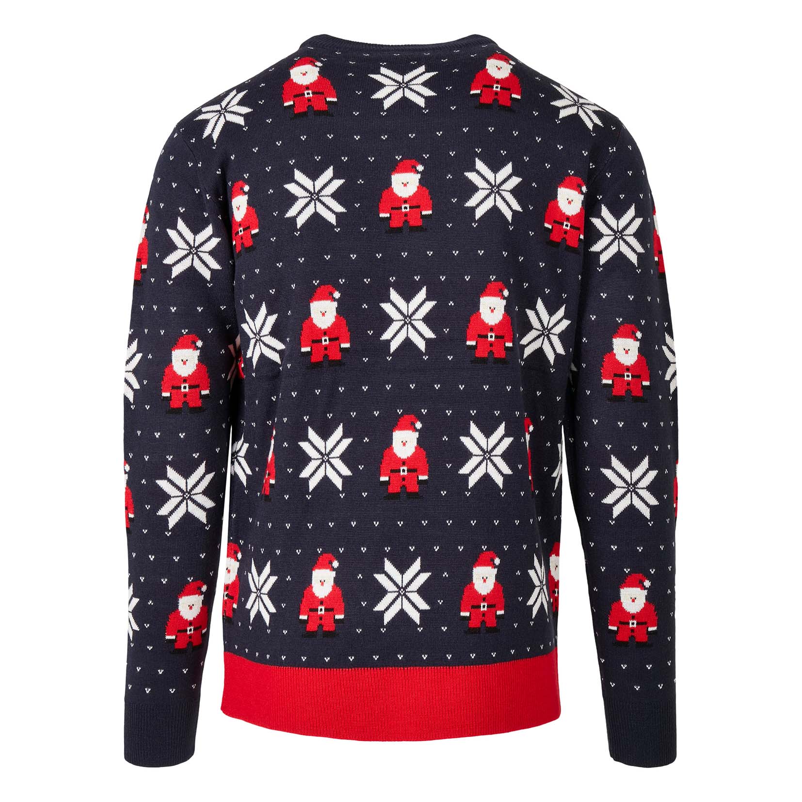 Urban Classics Sweater Nicolaus and Snowflakes (blue)