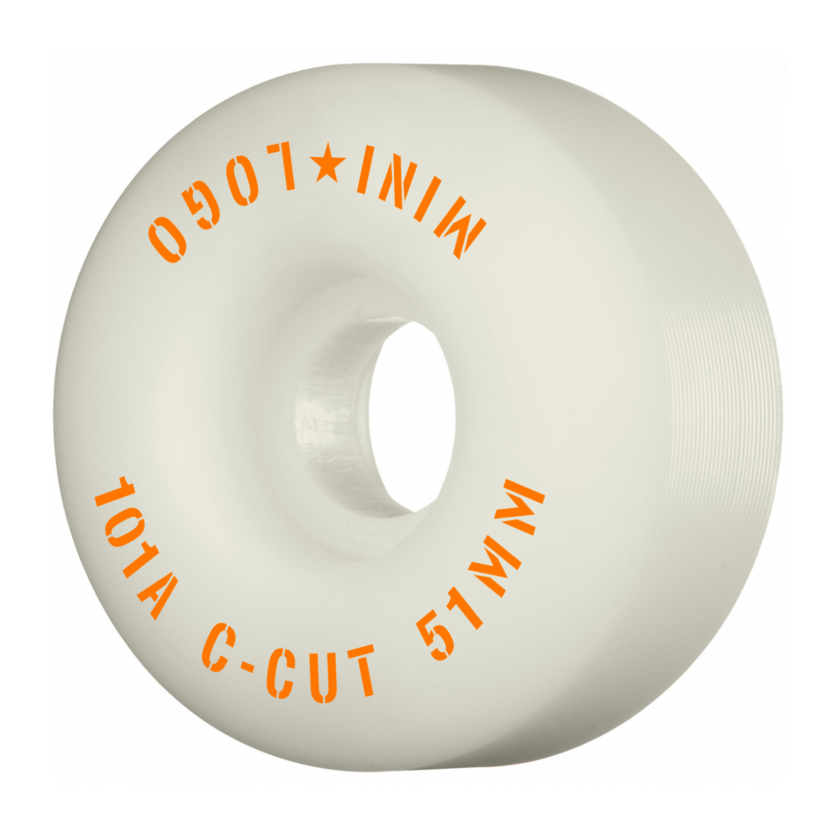 Mini Logo Skateboardrollen C-Cut #2 51mm 101A (white)