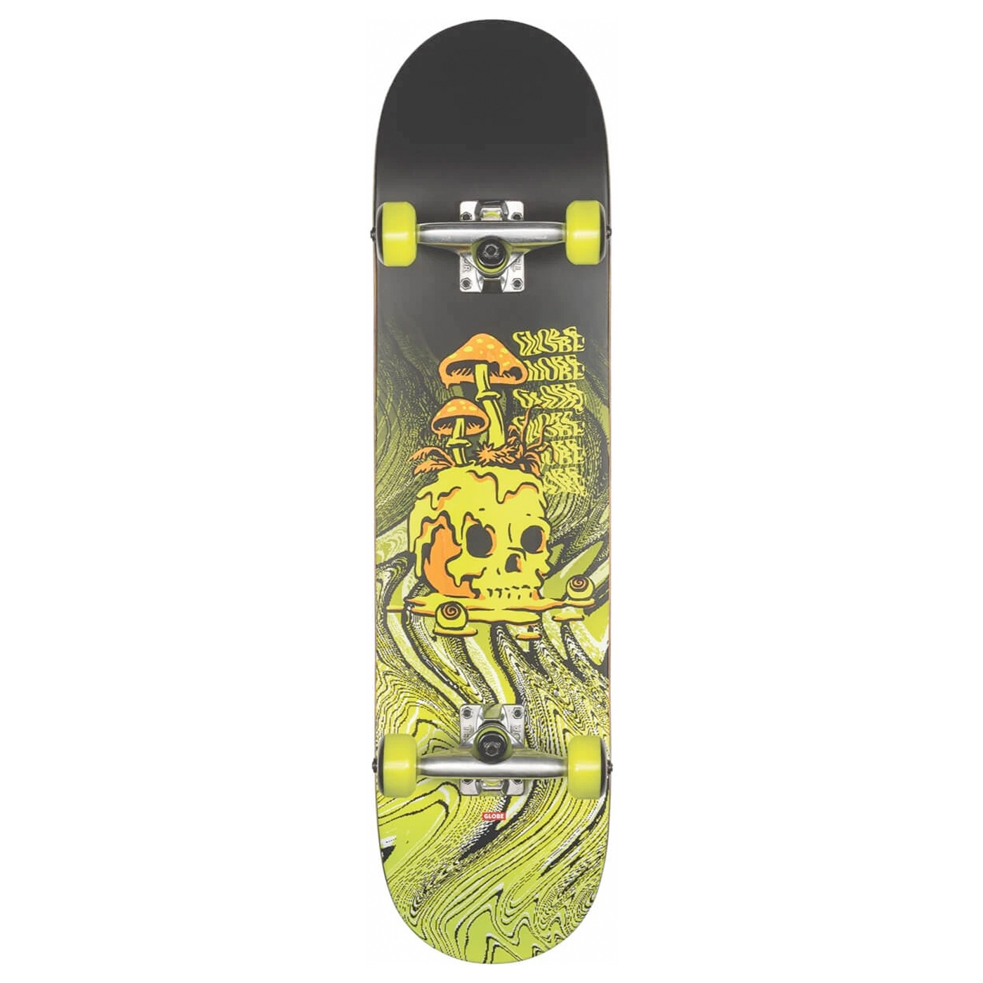 Globe Skateboard Komplettboard G1 Nature Walk 8.125" (black toxic yellow)