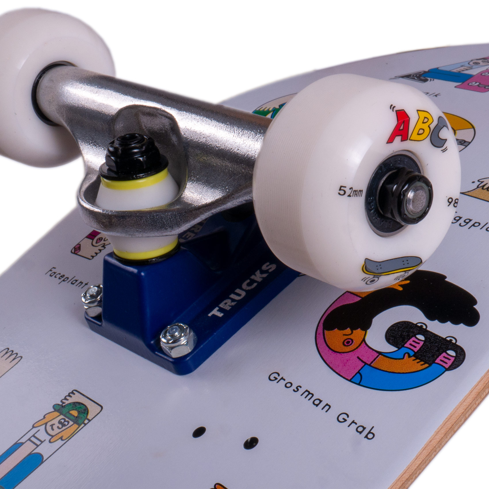 Inpeddo x The Dudes Skateboard Komplettboard Premium ABC 8.0" (white)