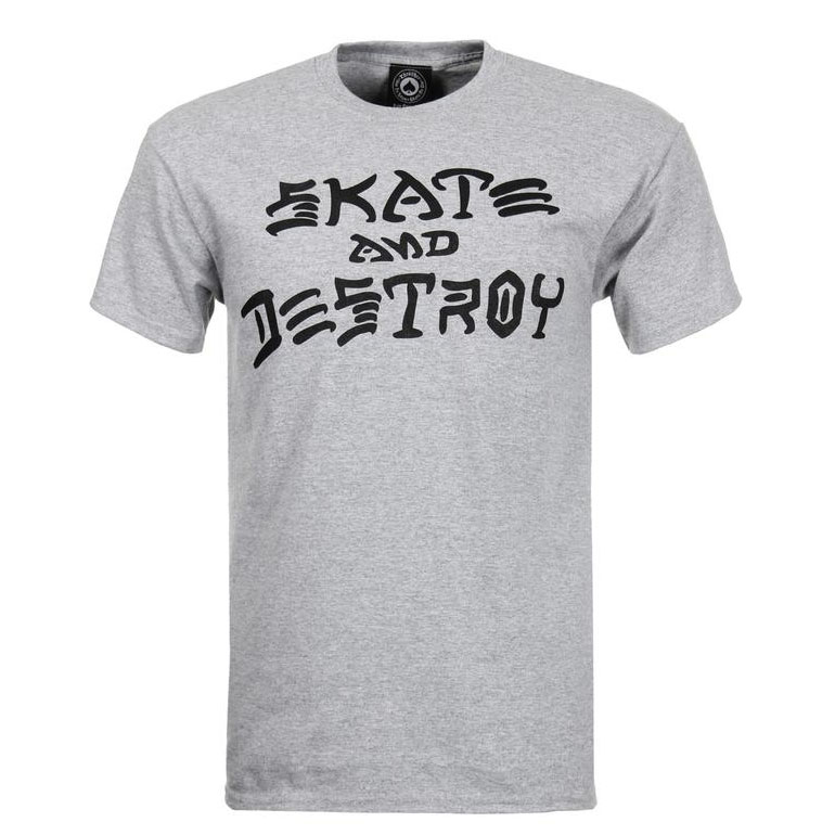 Thrasher T-Shirt Skate & Destroy (heather grey)