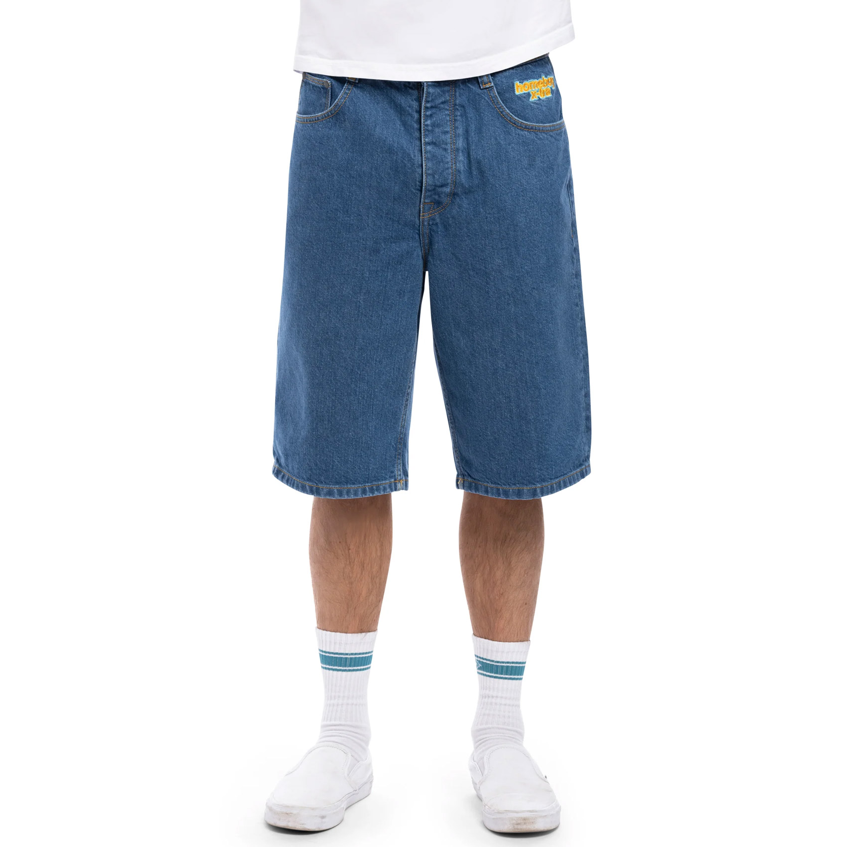 Homeboy Shorts x-tra Baggy Denim (washed blue)