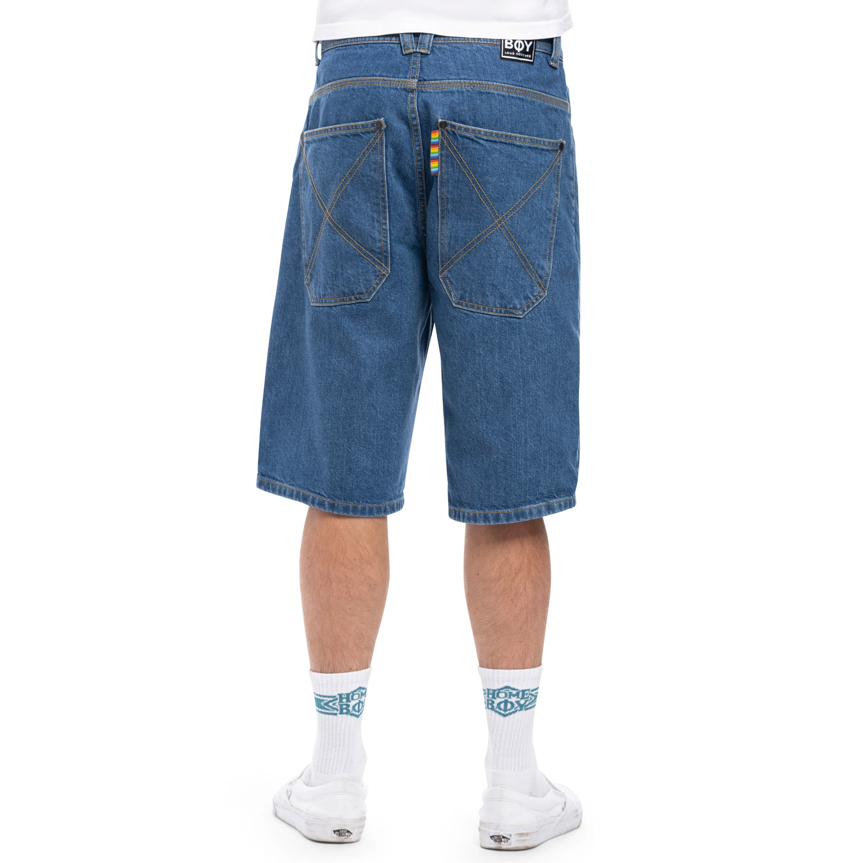 Homeboy Shorts x-tra Baggy Denim (washed blue)
