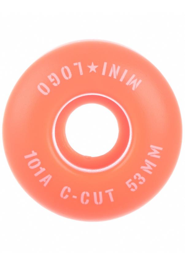 Mini Logo Skateboardrollen C-Cut #2 101A 53mm (orange)
