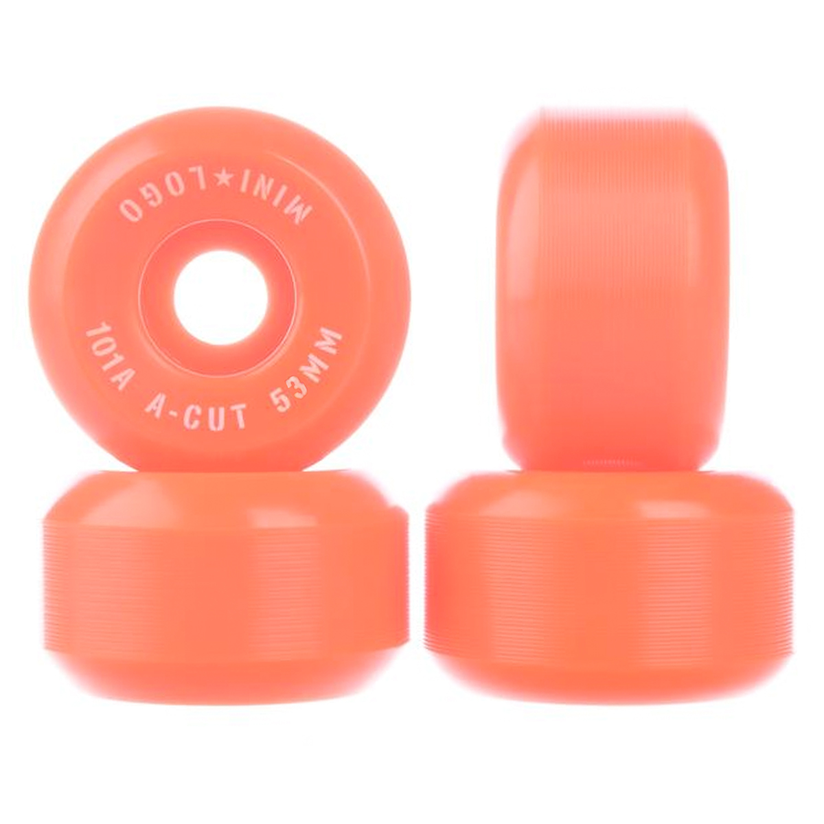 Mini Logo Skateboardrollen A-Cut #2 53mm 101A (orange)